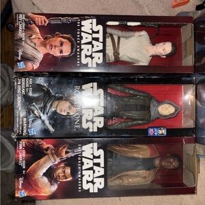 Star Wars Collectible Figures - Red, Black, White